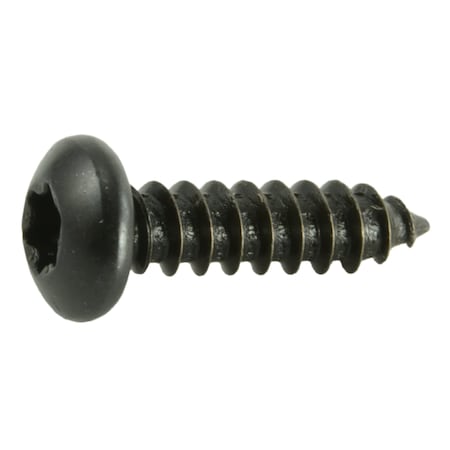 Midwest Fastener Sheet Metal Screw, #8 x 5/8 in, Black Steel Pan Head Torx Drive, 25 PK 36886